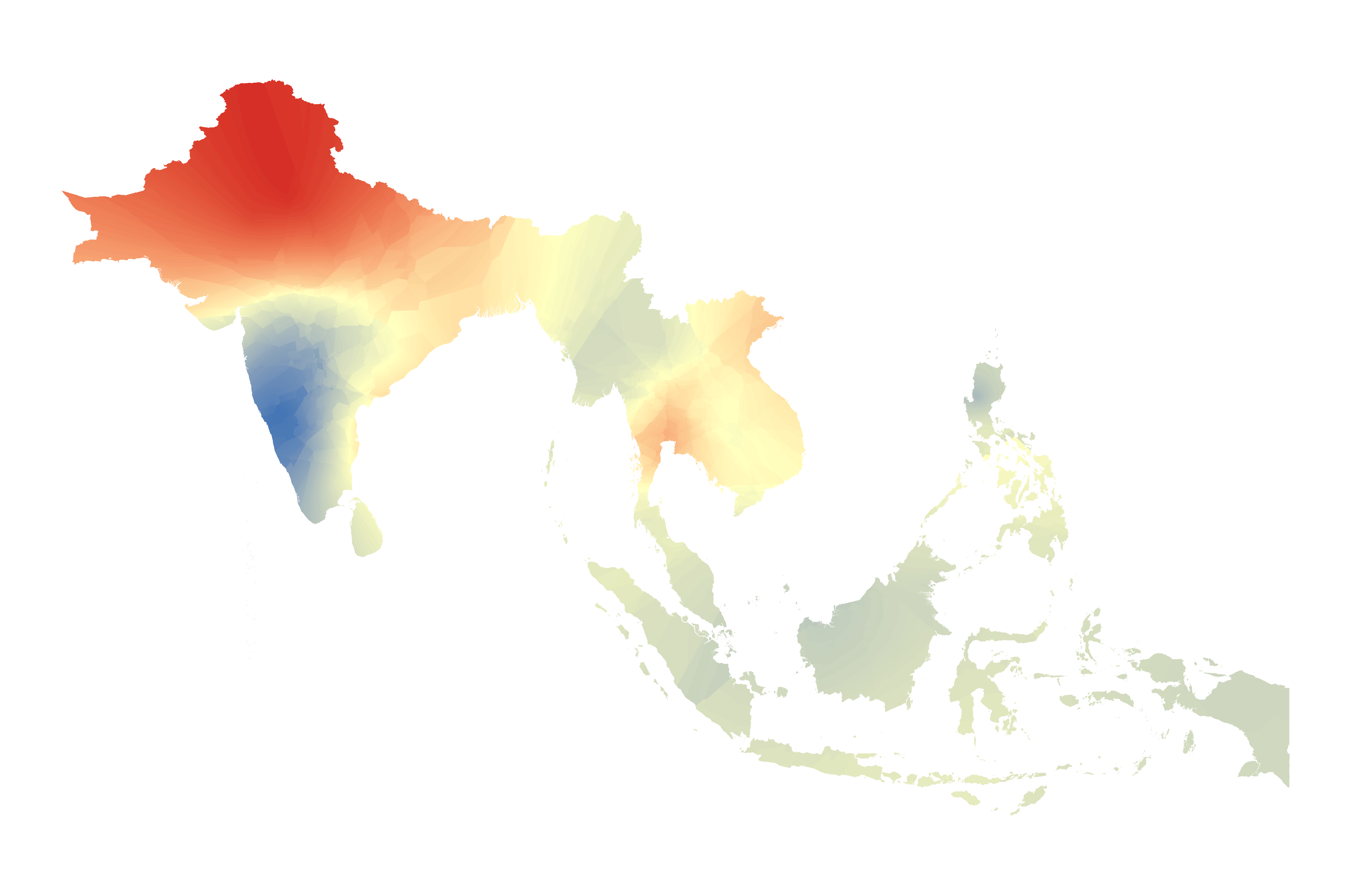 Historical mean wind speed monitoring data set for south and southeast Asia (1989-2018))