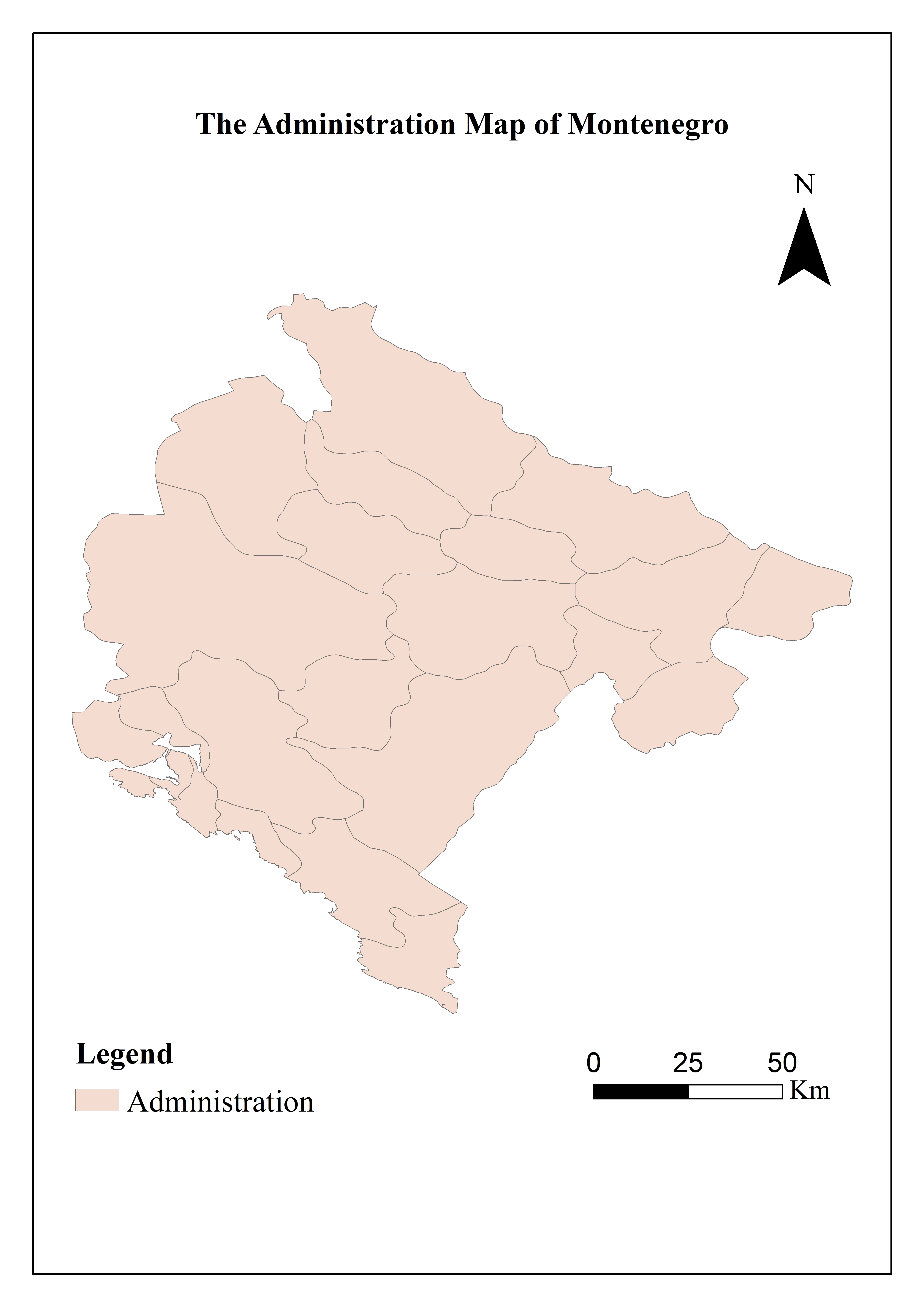 Basic national information database of Montenegro