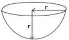 Hemisphere volume, surface area online calculator