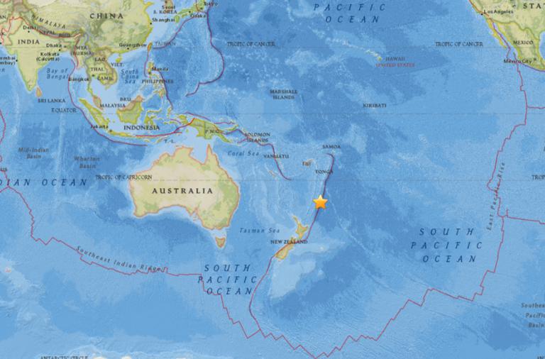 October 20, 2017 Earthquake Information of Raoul Island, New Zealand