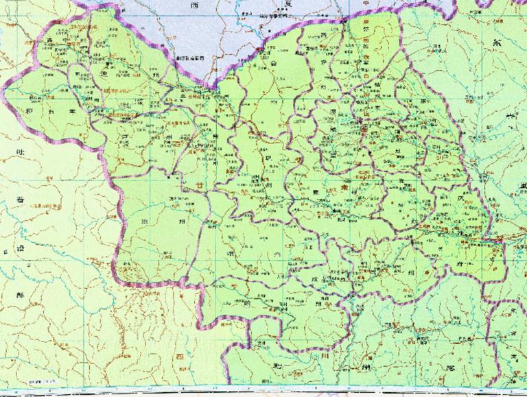 The Historical Map of Qin Feng Road in the Northern Song Dynasty