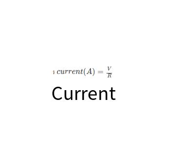 Current calculator online calculation tool