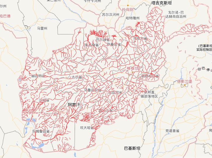 Online map of Afghan waters route
