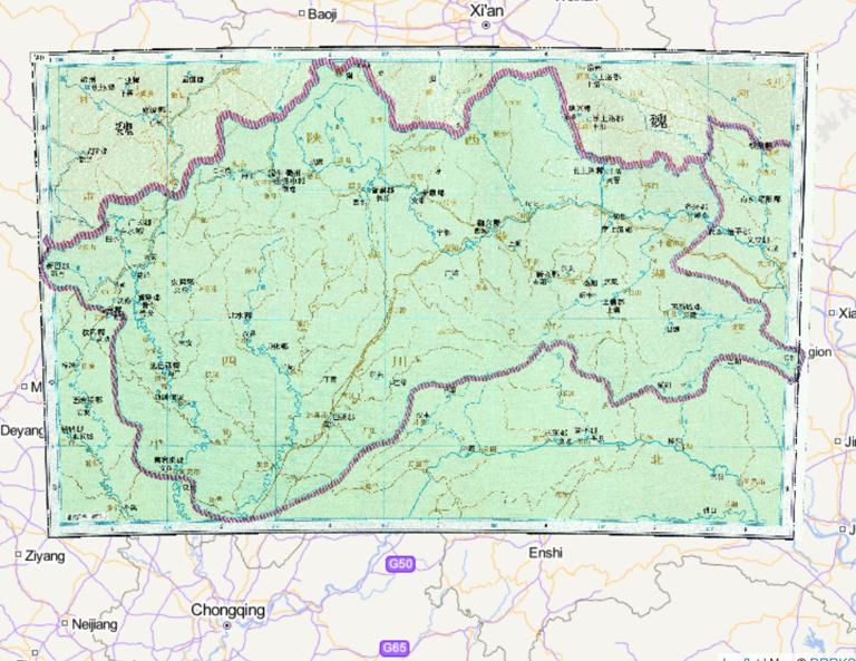 The History Map of Qiliang and Qinzhou in the Southern Dynasty