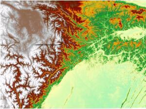 Wenchuan earthquake ecology sub database - topographic data