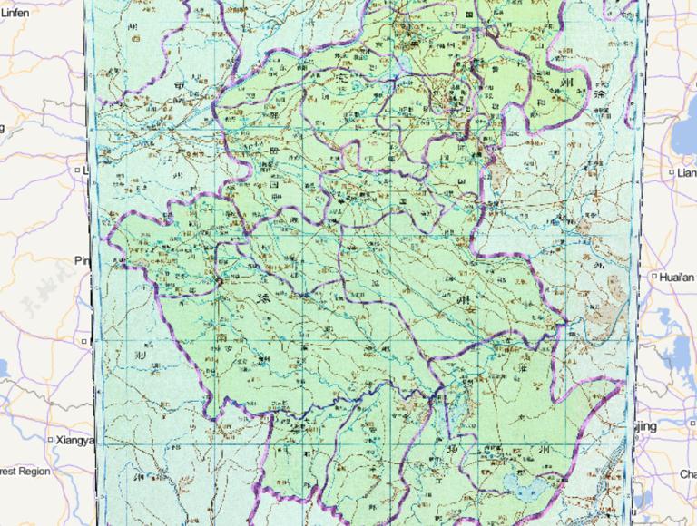 Historical maps of wei country, Chongzhou, Yuzhou and yangzhou in  three kingdoms period of China