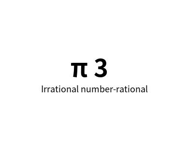 Irrational number-rational online identification tool