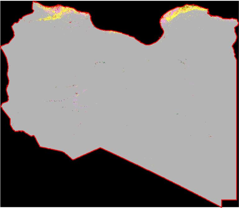 ESA Libya land cover data for 2021