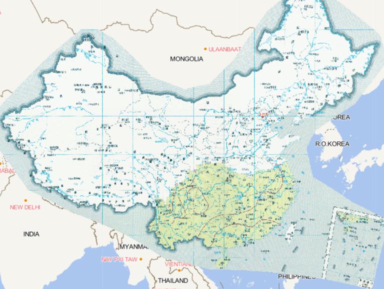 Online map of mild wet cold dew wind frequency in double cropped late rice in China