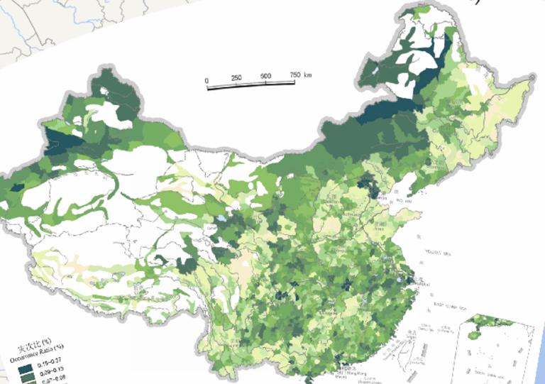 Online thematic map of the proportion of disasters caused by natural disasters in China (1978-2000)