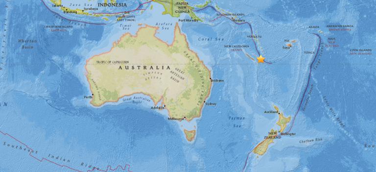 November 15, 2017 Earthquake Information of 106km ESE of Tadine, New Caledonia