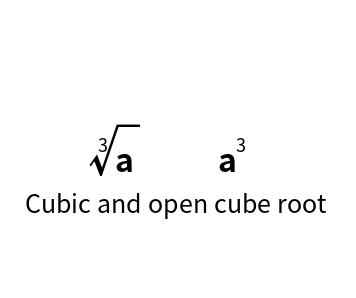 Cubic and open cube root online calculation