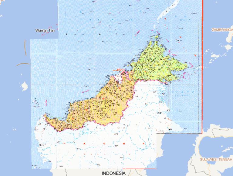 Online map of Malawi, Brunei