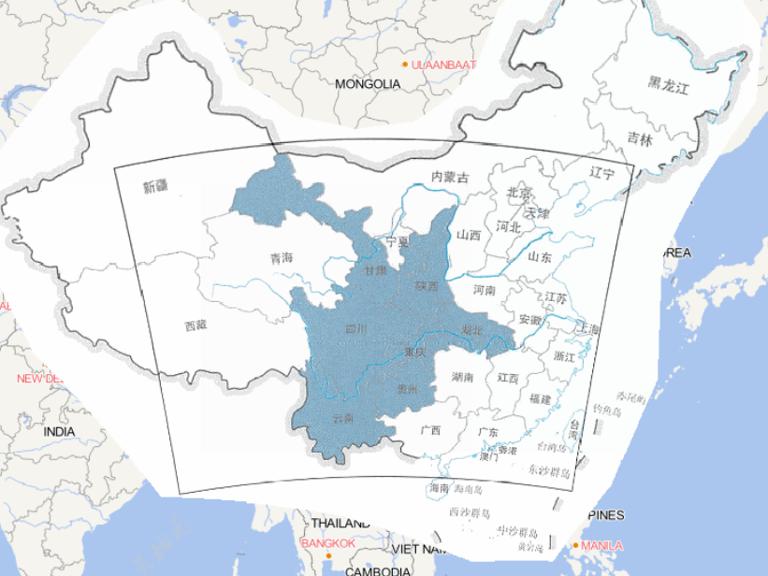 Online map of flood disaster distribution in West China in mid to early September 2014