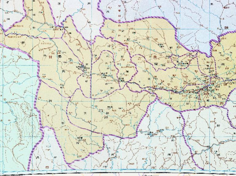 The Historical Map of Qinzhou in Yongzhou during the Western Jin Dynasty in China