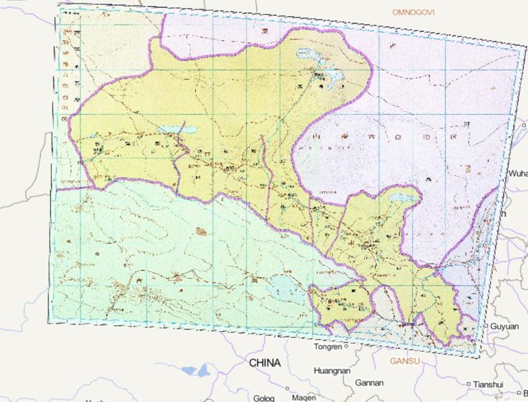 The Historical Map of Liangzhou in the Western Jin Dynasty of China