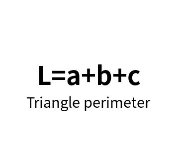 Triangle perimeter online calculator