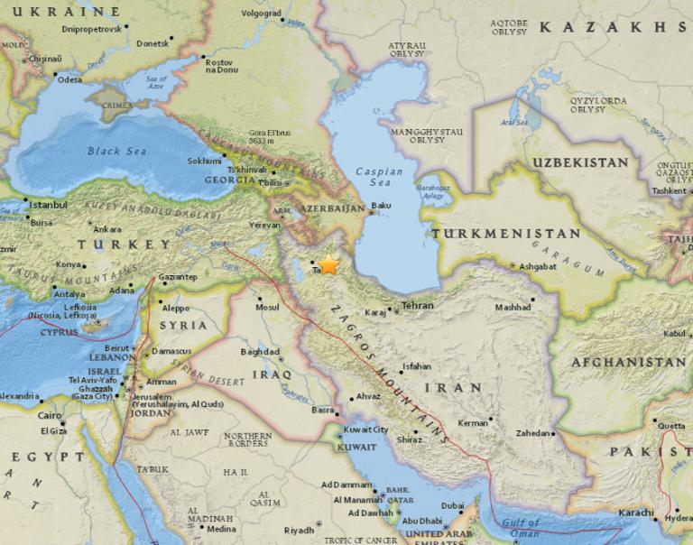August 27, 2017 Earthquake Information of Ahar, Iran