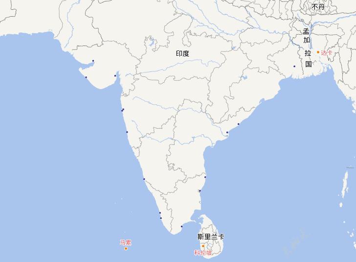 Online map of Indian airport