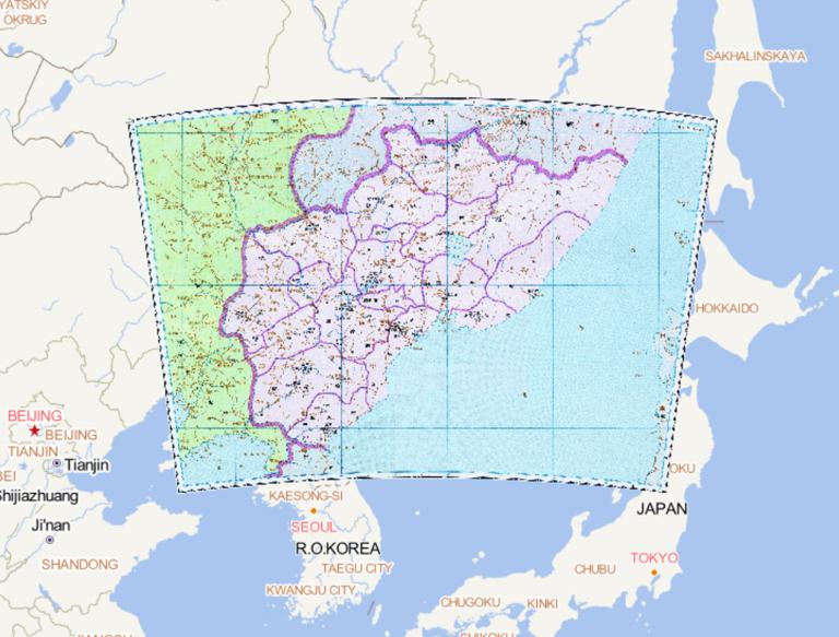 The historical map of Bohai in the Tang Dynasty