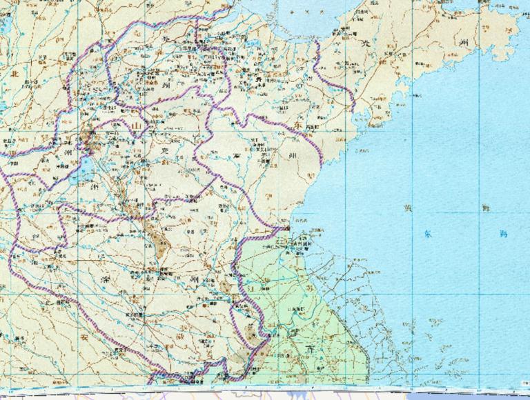 Wei Chongzhou, Qingzhou and other historical maps of the Northern Dynasties