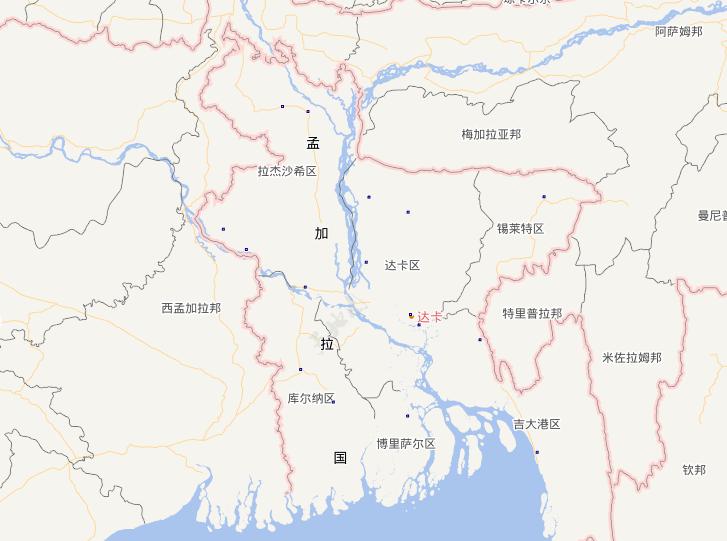 People's Republic of Bangladesh City Online Map