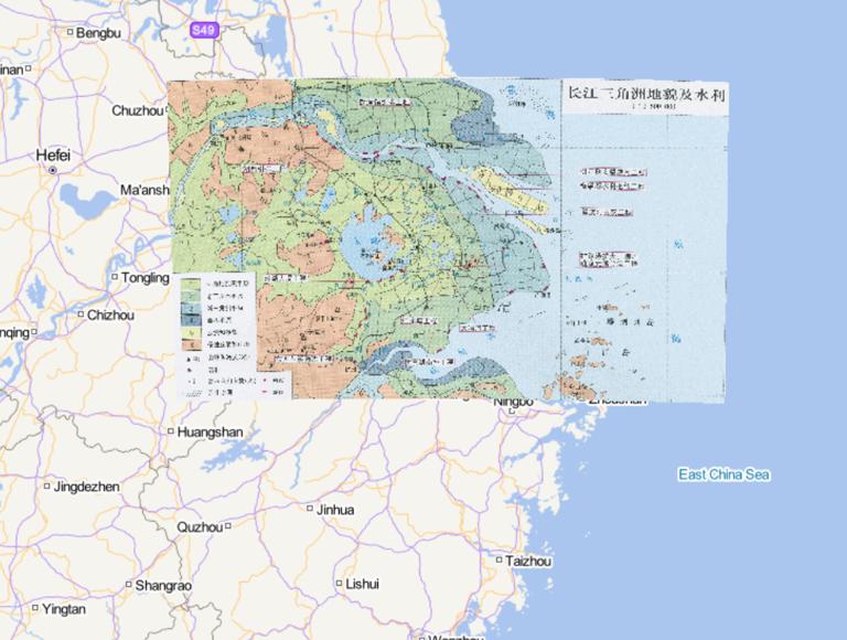 Online Map of Geomorphology and Water Resources  in Yangtze River