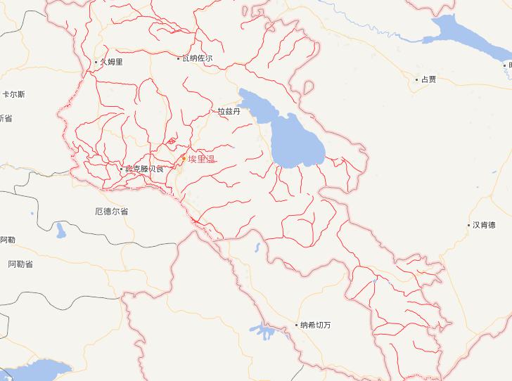 Online map of Armenian waters route