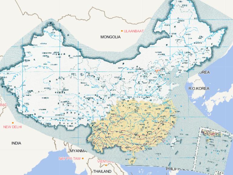 Online map of severe low temperature frequency, overcast rain (indicator 2) during the seedling cultivation period of double cropped early rice in China