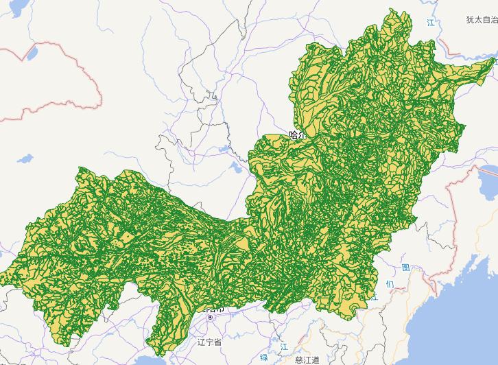 Online map of geomorphology of Songliao basin